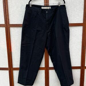 Cabela’s Casuals Black Flannel Lined Huntsman Chinos Men's Pants — 38x26.5”